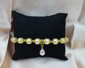 Pearl Beaded Bracelet | Gold Filigree & Drop Pearl Charm | Handmade Elegant Bridal Jewellery Australia