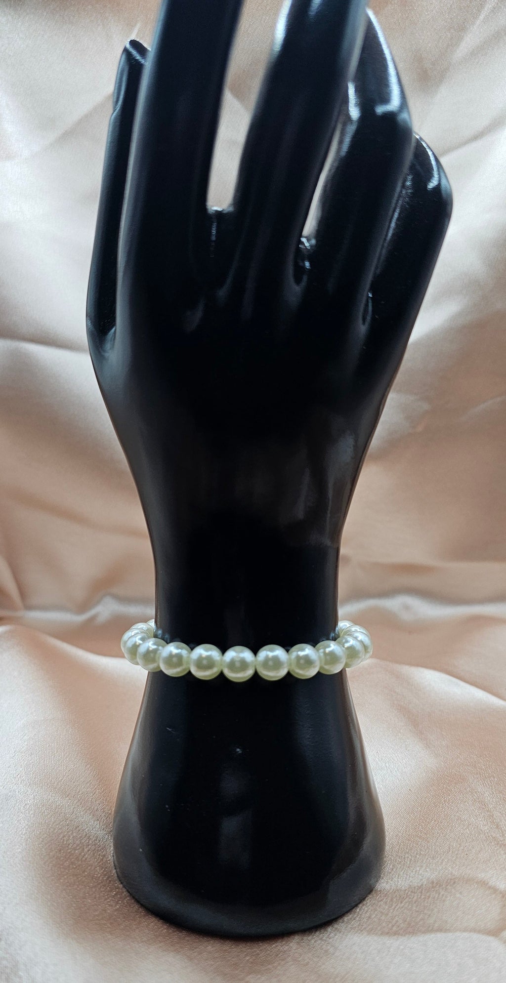 Pearl & Gold Infinity Heart Beaded Bracelet | Coquette Bridal Romantic Jewellery | Handmade in Australia