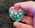 Ocean Heart Harz Schlüsselanhänger – Echte Muscheln & Türkis irisierender Glitter | Küsten-Fairycore Handgemachtes Geschenk Australien