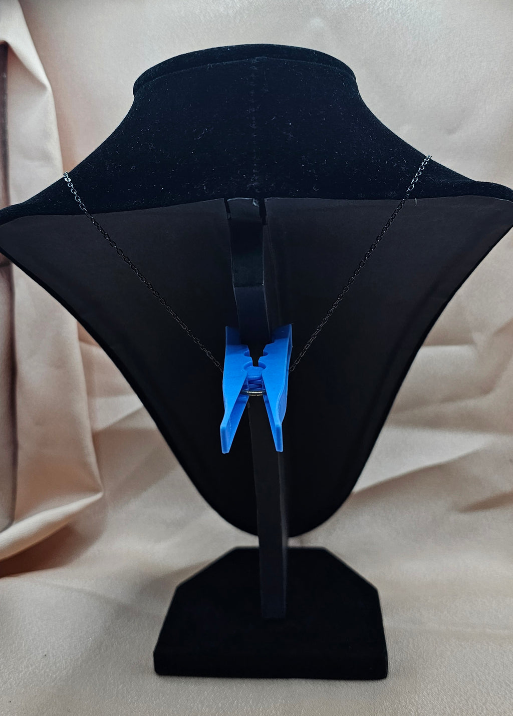 Gothic Bat Wing Heart Necklace | Lavender Teardrop Pendant | Soft Goth Handmade