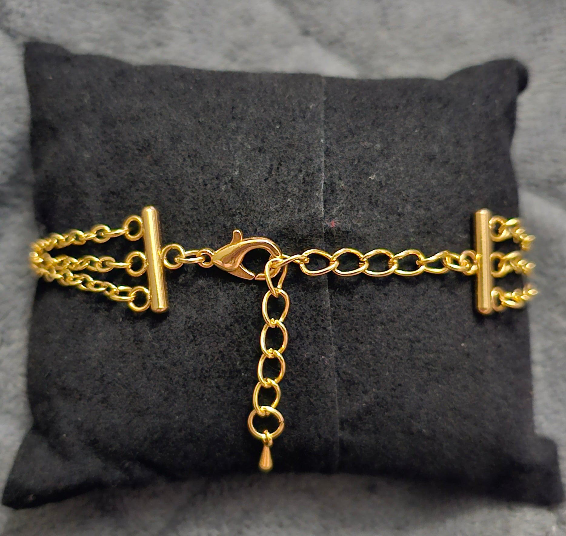 Gold Double Heart Infinity Bracelet | Intertwined Hearts Chain | Handmade Romantic Jewellery Australia