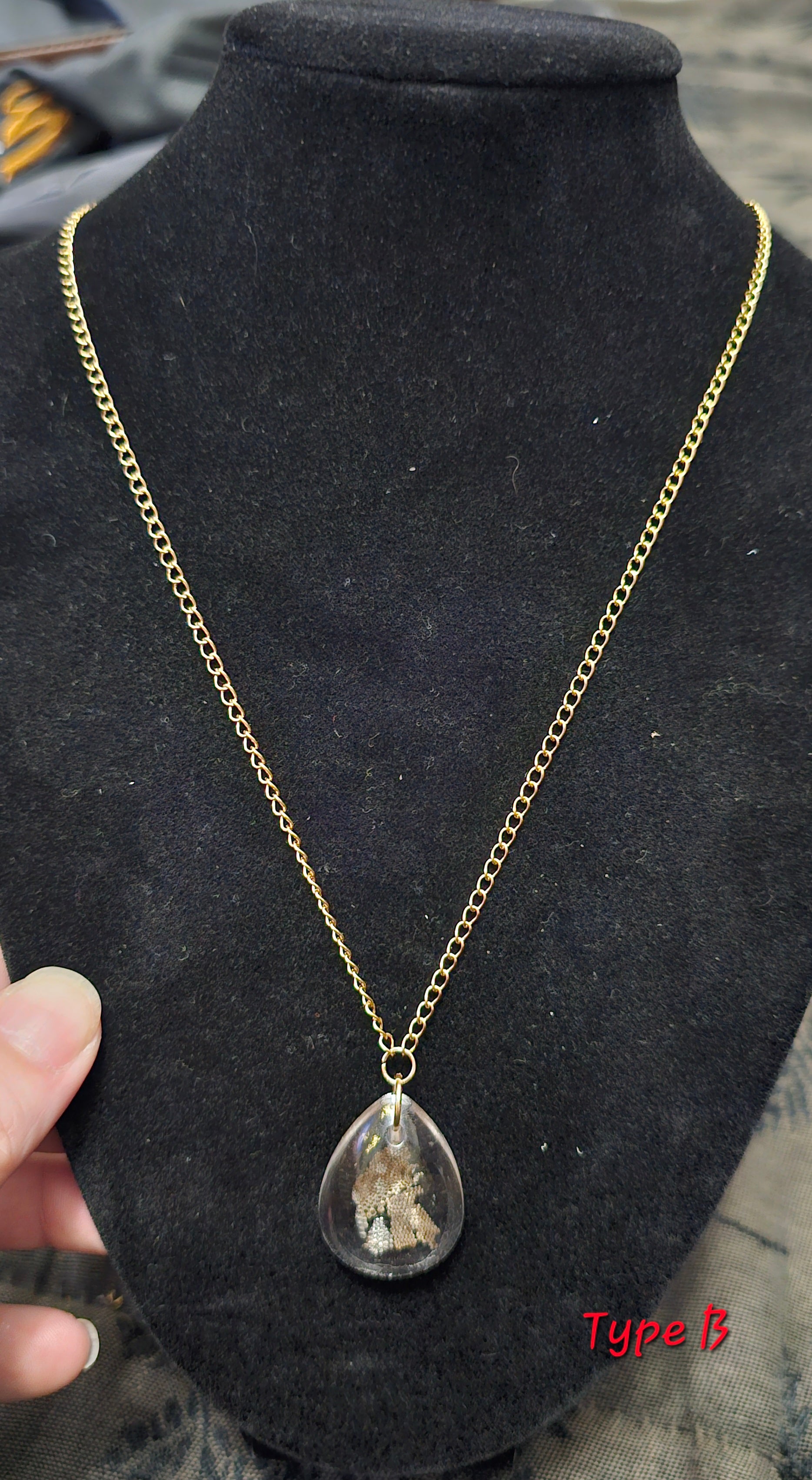 Handmade gothic lizard shed resin pendant necklace, one of a kind dark jewellery Australia
