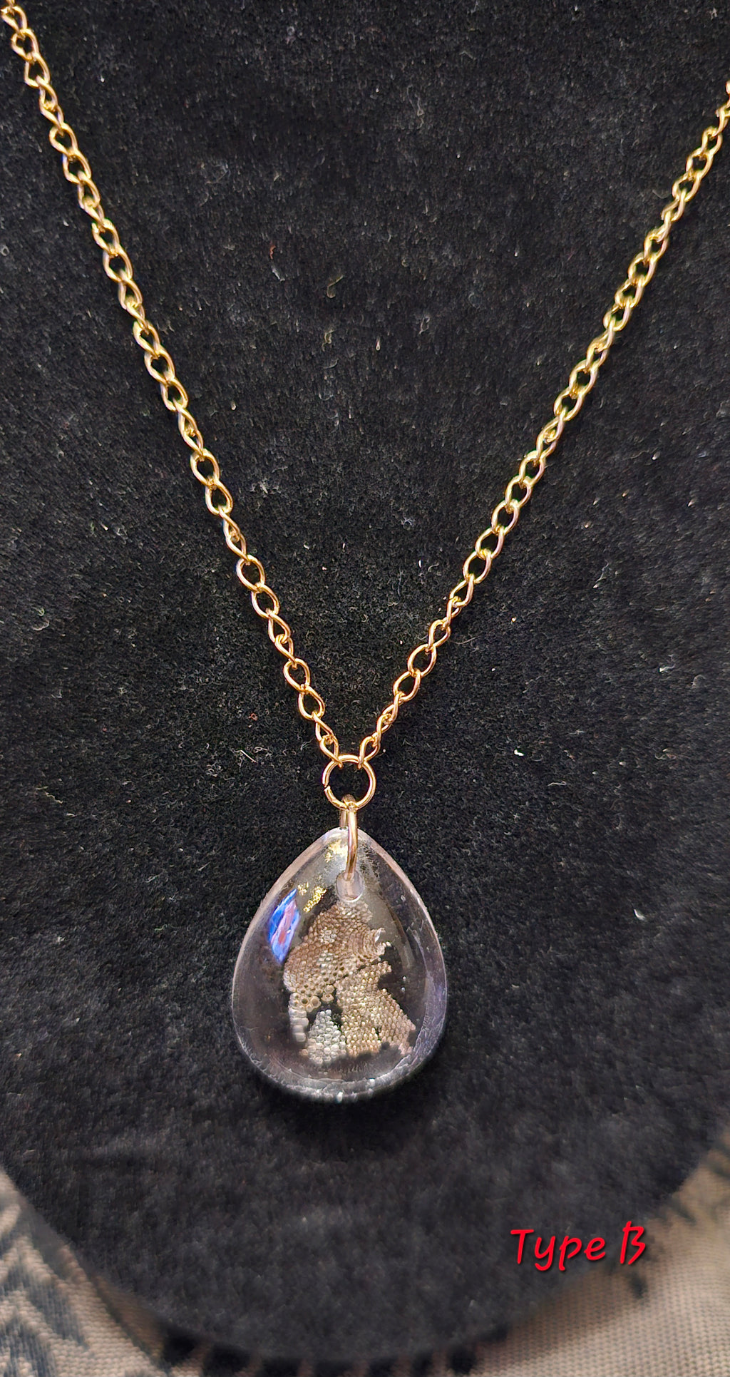 Handmade gothic lizard shed resin pendant necklace, one of a kind dark jewellery Australia