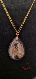 Handmade gothic lizard shed resin pendant necklace, one of a kind dark jewellery Australia