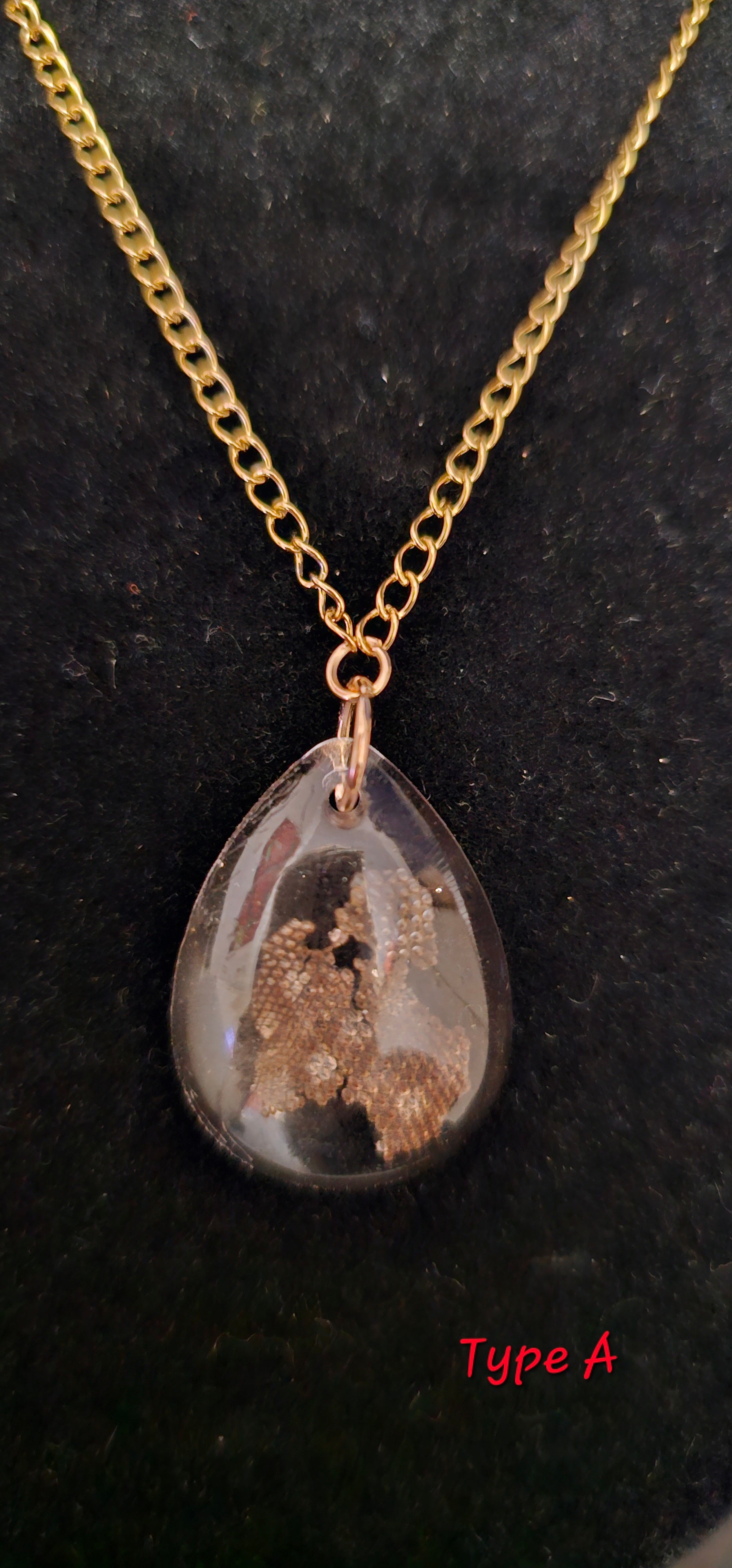 Handmade gothic lizard shed resin pendant necklace, one of a kind dark jewellery Australia