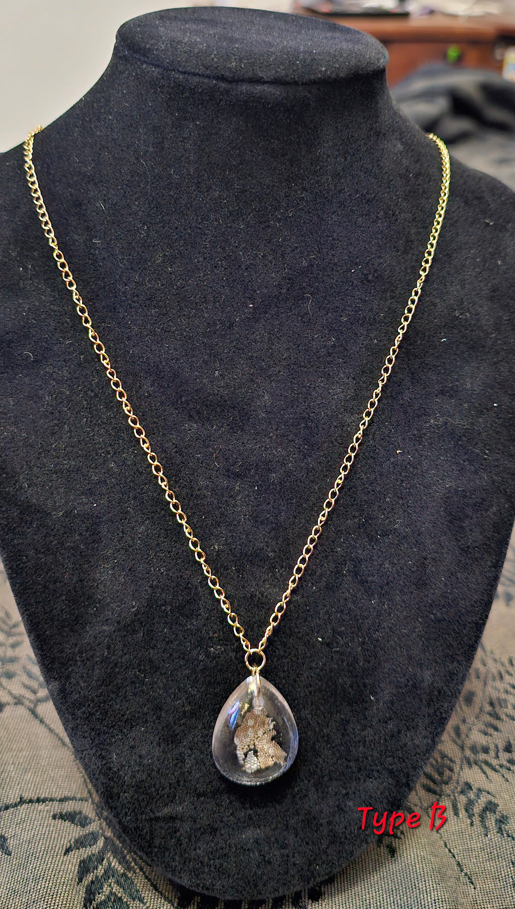 Handmade gothic lizard shed resin pendant necklace, one of a kind dark jewellery Australia