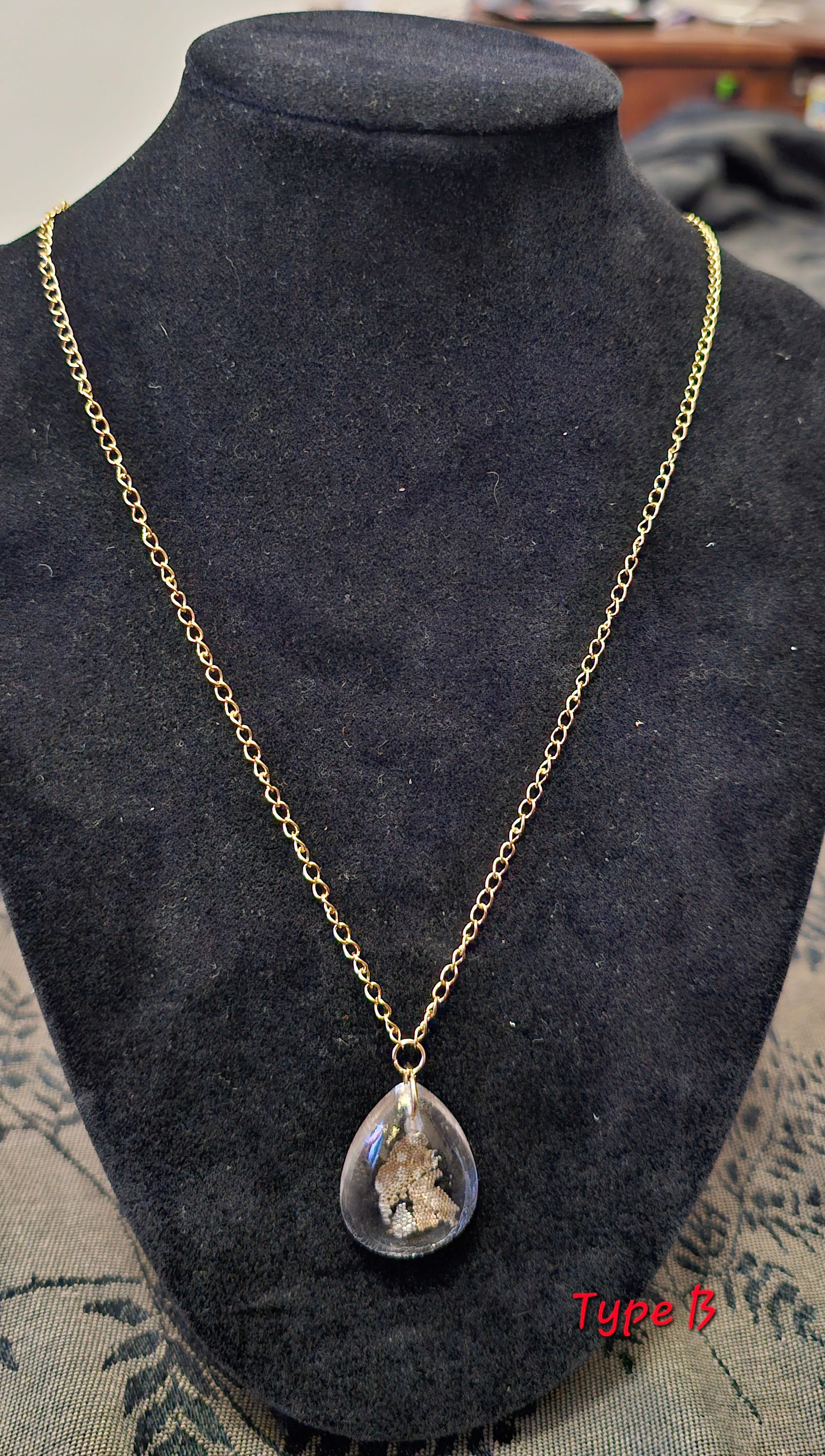 Handmade gothic lizard shed resin pendant necklace, one of a kind dark jewellery Australia